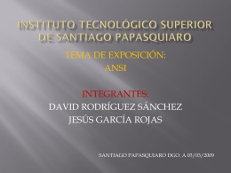 INSTITUTO TECNOLOGICO SUPERIOR DE SANTIAGO
