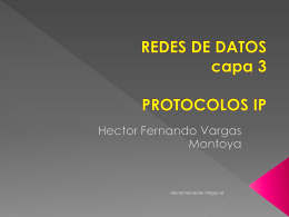 REDES DE DATOS capa 3 PROTOCOLOS IP - IUE-Redes-de