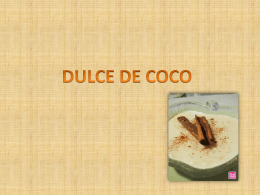 DULCE DE COCO