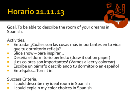 2nd year lesson 11.21.13 Horario 21.11