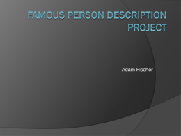 Famous Person Description Project