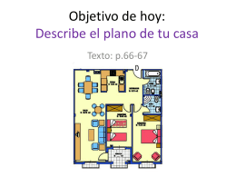 Objetivo: Describe el plano de tu casa