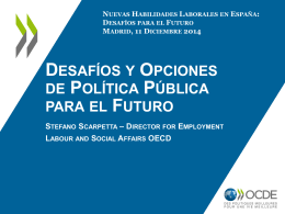 Stefano Scarpetta - El futuro del empleo en España