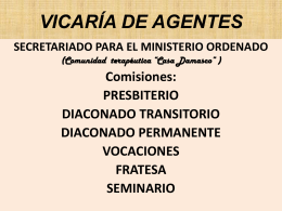 VICARÍA DE AGENTES - Vicaría de Pastoral