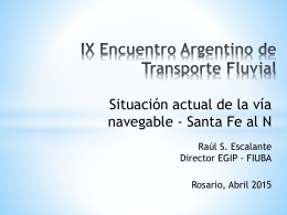 Presentación de PowerPoint - Encuentro Argentino de Transporte