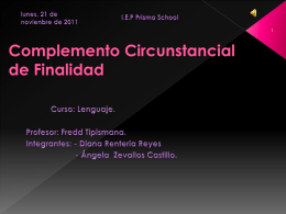 C.C. de Finalidad - Prisma School