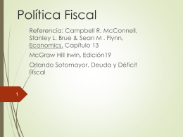 Política fiscal , Déficit y la Deuda (Econ.3022