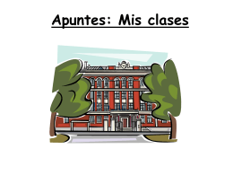 Apuntes: Mis clases Español 7 Art class Social studies Social