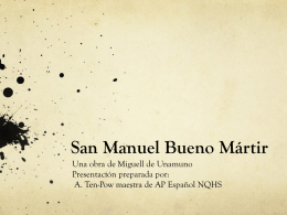 San Manuel Bueno Martír - NQHS-AP