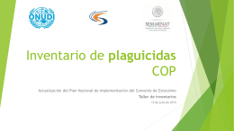 Plaguicidas COP - Programa Nacional de Implementación CE