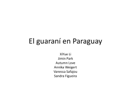 El guaraní en Paraguay
