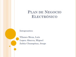 Plan de Negocio Electrónico Integrantes