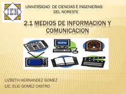 Medios de informacion y comunicacion