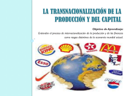 la transnacionalización de la producción y del capital