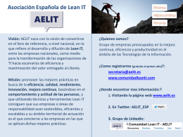 Asociación Española de Lean IT (Version revisada por la Junta en