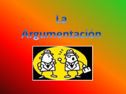 La Argumentación - trabajolascumbres