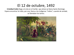 El 12 de octubre, 1492