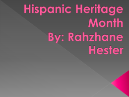 Hispanic Heritage Month By