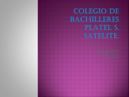 COLEGIO DE BACHILLERES PLATEL 5, SATELITE.