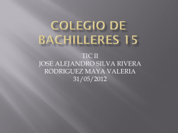 COLEGIO DE BACHILLERES 15