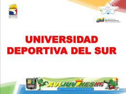 Diapositiva 1 - Universidad deportiva del Sur