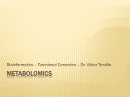 Metabolomics Genomica Funcional