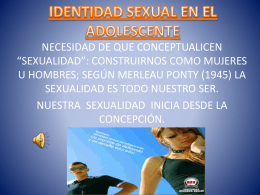 IDENTIDAD SEXUAL EN EL ADOLESCENTE - wik-equipo4