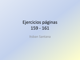 Itsban Santana Ejercicios Pag 159 - 161