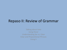 Review Repaso II