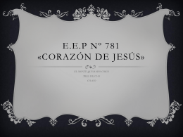 E.E.P Nº 781 «CORAZÓN DE JESÚS»