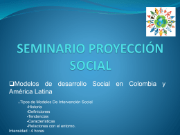 SEMINARIO PROYECCIÓN SOCIAL
