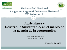 Diapositiva 1 - Maestría en Desarrollo Rural