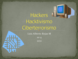 Hackers Hacktibismo Ciberterrorismo - TecnologiasInfo10-4