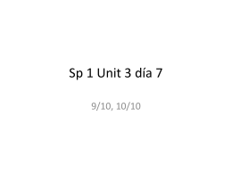 Sp 1 Unit 3 día 7