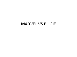 MARVEL VS BUGIE