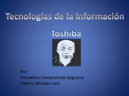Toshiba - Blog de ESPOL