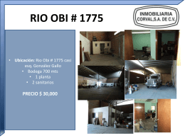 RIO OBI # 1775 Ubicación