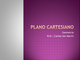 Plano cartesiano - Colegio Monte de Asís