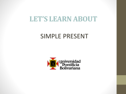 SIMPLE PRESENT DO-DOES UPB