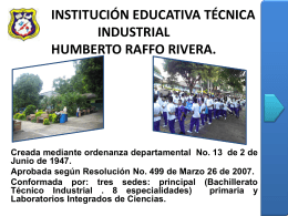 institución educativa técnica industrial humberto raffo rivera