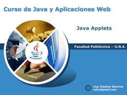 Introducción a la programación de applets, interacción javaScri