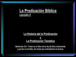 IBBA107-3-ppt – La Predicación Bíblica – Historia de Predicacion