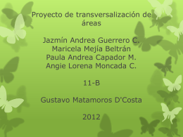 Proyecto de transversalización de áreas Jazmín Andrea Guerrero C