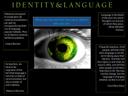 Identity and Language