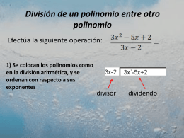 albebra 11 div polinomio entre polinomio