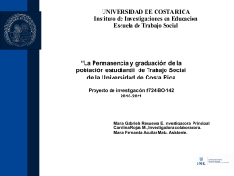 Proyecto en Trabajo Social - Universidad de Costa Rica
