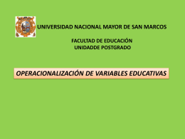 UNIVERSIDAD NACIONAL MAYOR DE SAN MARCOS FACULTAD