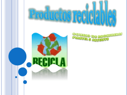 Productos reciclables - info-mari102012