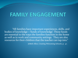 Family Engagement in F-104