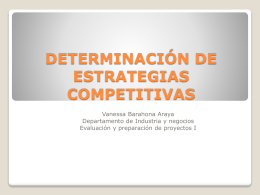 Estrategias Competitivas - Departamento de Industria y Negocios